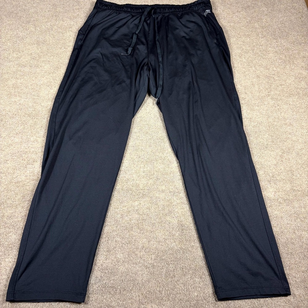 Victoria Secret Pink Active Jogger Pants Womens XL Black High Rise Straight